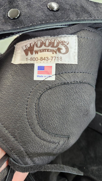 NEW Medium Woods Western Wear Chaps w/ Belt and Conchos