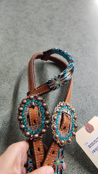 Beaded Single Ear Headstall