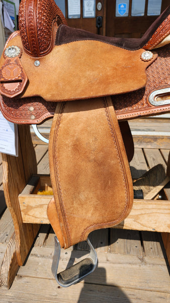 14" Circle Y Arizona Snowflake Barrel saddle