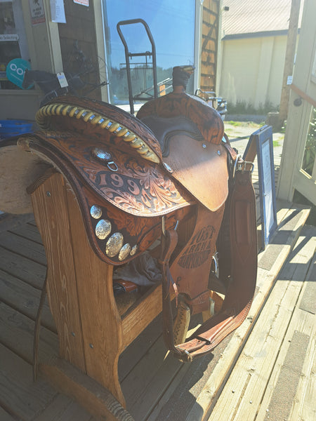 15.5" Running P Saddlery Western Roper Saddle