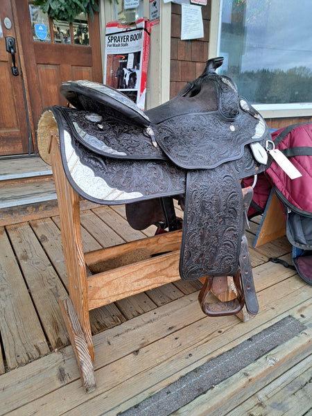 ON TRIAL 16"  Vintage Billy Royal Western Equitation Show Saddle