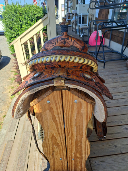 15.5" Running P Saddlery Western Roper Saddle