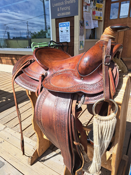 14" George Lawrence Vintage Ranch Saddle