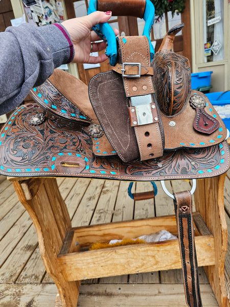 12" Double T Barrel Saddle