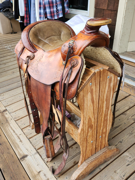 16" Chas Baker Custom Ranch Saddle