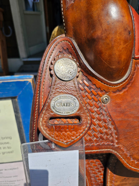 ON TRIAL 16" Crates Dan Roeser Working Cowhorse Saddle