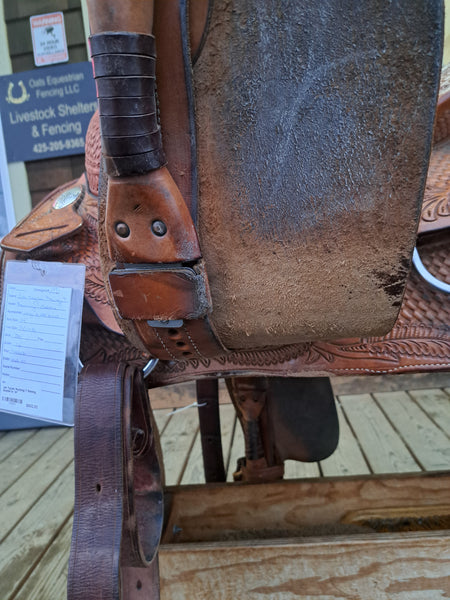 14" Jim Taylor Rocking T Reining Saddle
