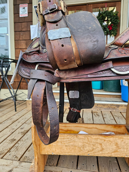 15.5" Hereford Tex Tan Roping Saddle