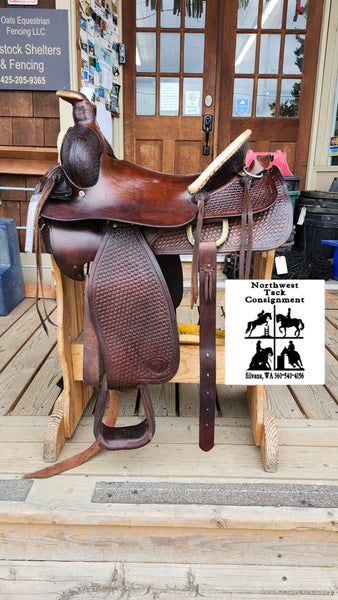 15.5" Hereford Tex Tan Roping Saddle