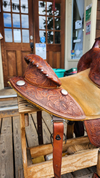13.5" Sport Saddle Bob Marshall Treeless Barrel Saddle