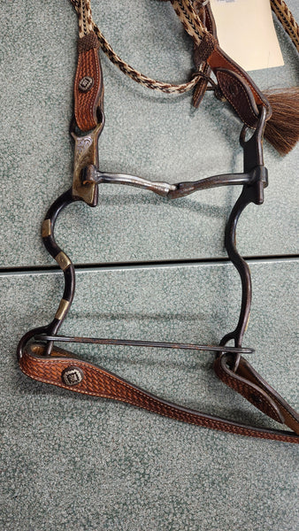 Braided Horsehair Headstall Set