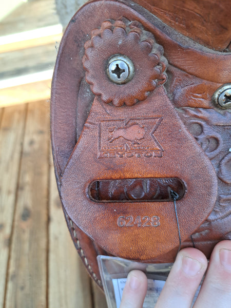 15" Vintage Keyston Western Saddle