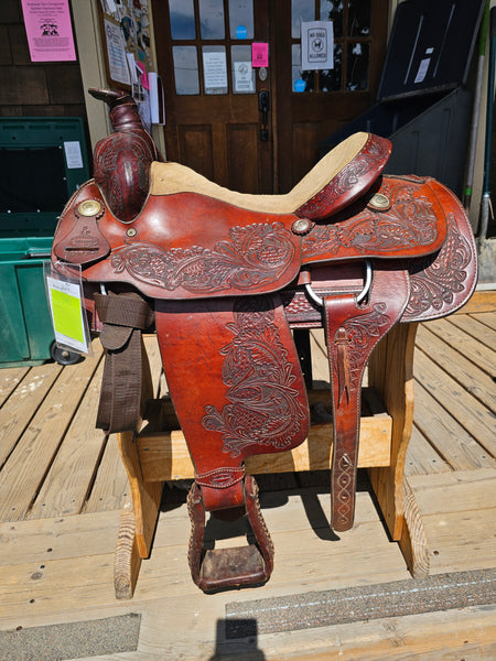 15.5" American Saddlesmith Action Co Western Pleasure Saddle