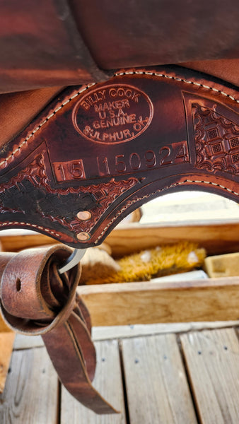 ON TRIAL 14.5" Billy Cook Barrel Saddle 1930