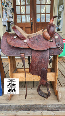 14.5" Crates Mustang Western Equitaiton Show Saddle