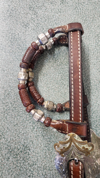 Dale Chavez Double Ear western show bridle with Ferrules