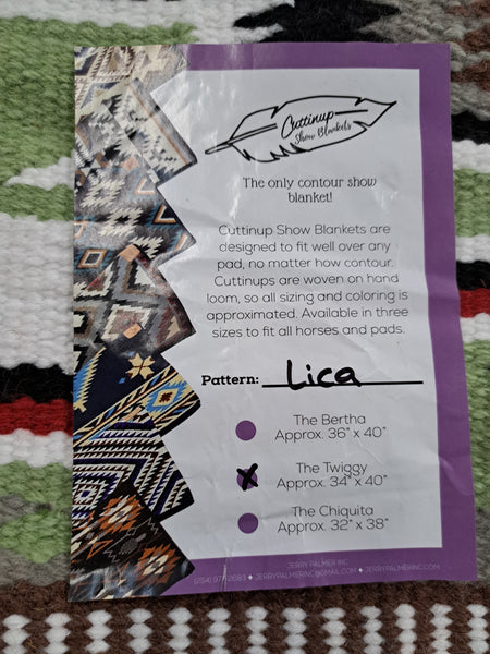 Cuttinup the Lica Saddle Blanket