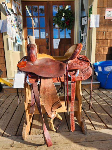 16.5" Western Ranch Roper Saddle