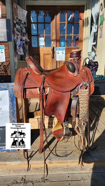 15.5" J. Stead Wade Ranch Roper Saddle
