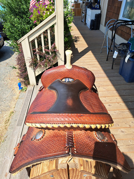 14" Crates Squeak Huber Barrel Racing Saddle