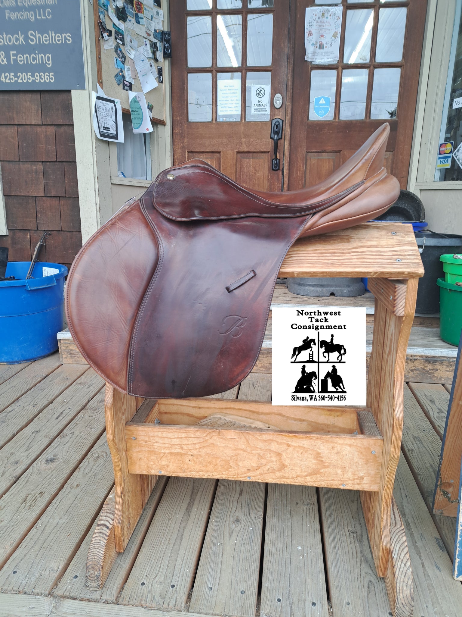 17" Bates Caprilli Close Contact Saddle