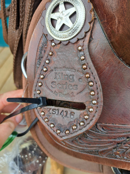 16" King Series Synthetic Western Saddle