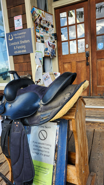 14" Circle P Synthetic Western Saddle