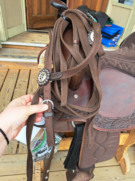 16" King Series Synthetic Western Saddle