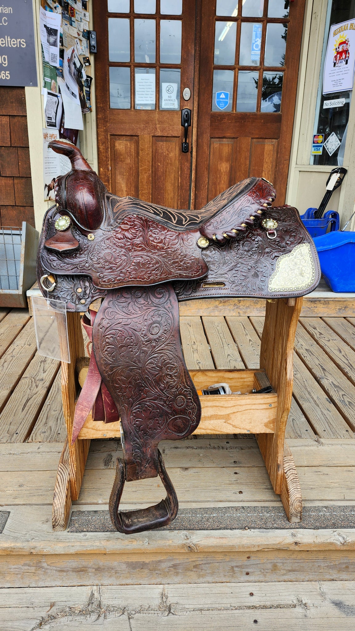 15.5" Hereford Tex Tan Western Equitation Show Saddle