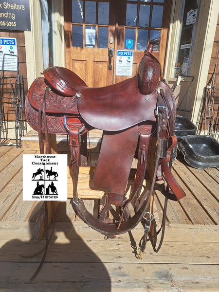 16" Rocking R Cutting Saddle