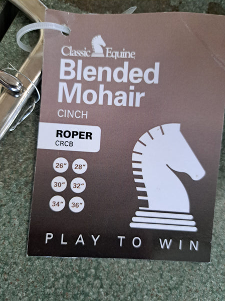 28" NEW! Calssic Equine Mohair Cinch