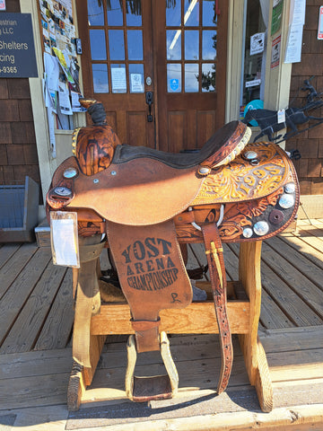 15.5" Running P Saddlery Western Roper Saddle