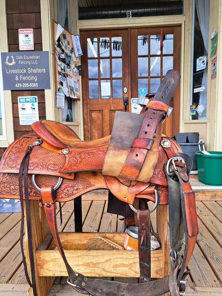 ON TRIAL 16.5" Caliente Saddleshop Ranch Cutter Saddle