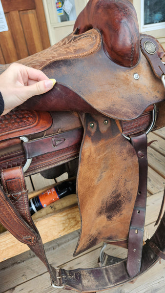 15.5" Billy Cook Roping Saddle
