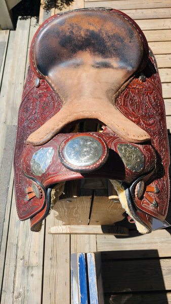 15.5" Hereford Tex Tan Western Equitation Show Saddle
