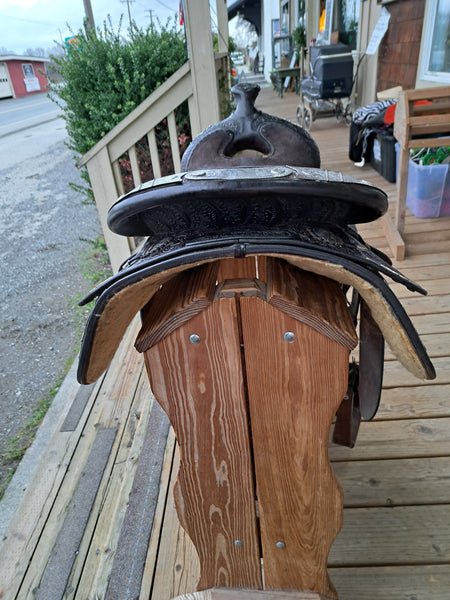 ON TRIAL 16"  Vintage Billy Royal Western Equitation Show Saddle