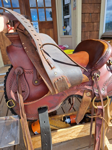 16" Red Sky Saddles Wade Ranch Roper Mule Saddle