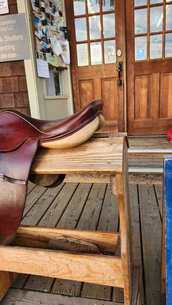 16.5" Collegiate Art Close Contact Saddle