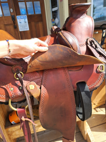16" Red Sky Saddles Wade Ranch Roper Mule Saddle