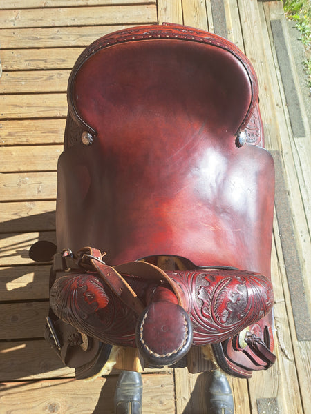 16" Rocking R Cutting Saddle