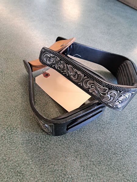Engraved Western Stirrups