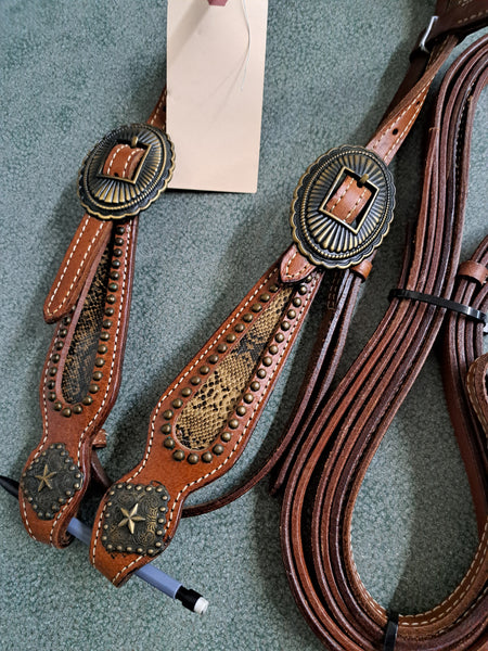 Snakeskin Western Tack Set