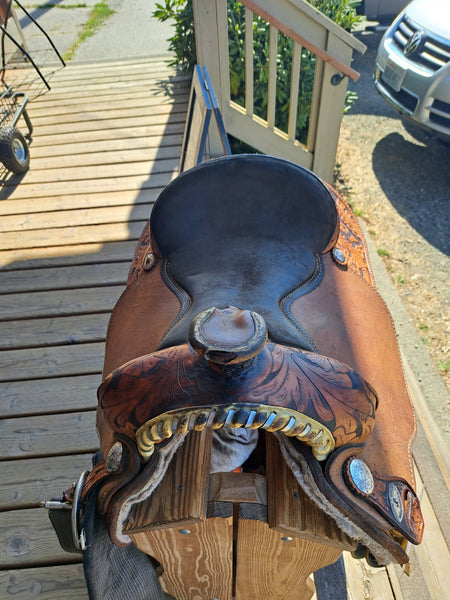 15.5" Running P Saddlery Western Roper Saddle