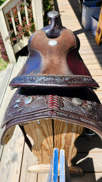 16" Circle Y Richard Shrake Resistance Free Western Equitaiton Show Saddle