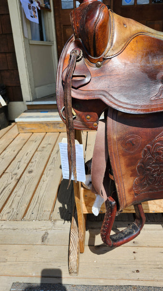 15" Vintage Hereford Western Saddle
