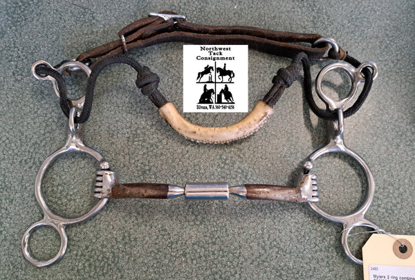 5" Mylers 2 Ring Combination Comfort Snaffle Bit