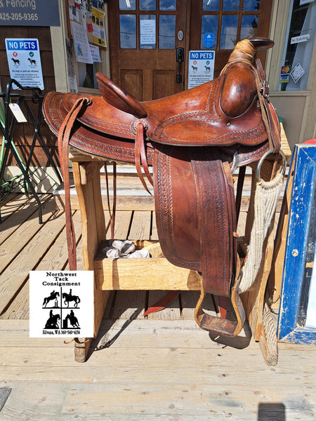 14" George Lawrence Vintage Ranch Saddle