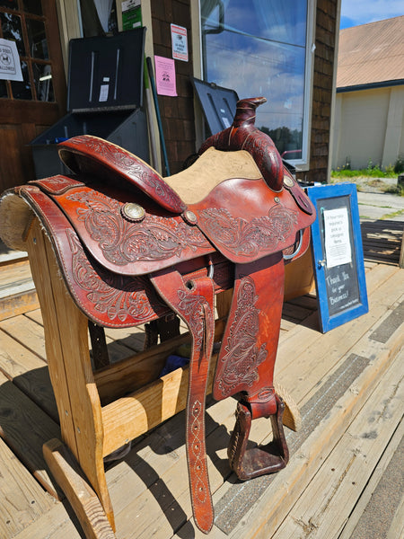 15.5" American Saddlesmith Action Co Western Pleasure Saddle