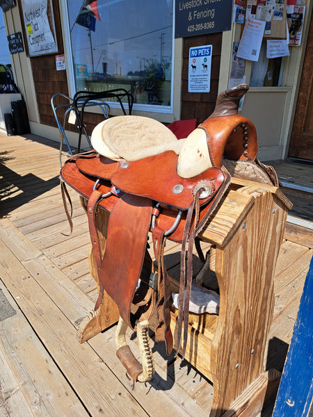 13" Three Bars Saddlery Youth All Around Saddle