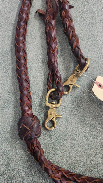 Braided Leather Romel Reins